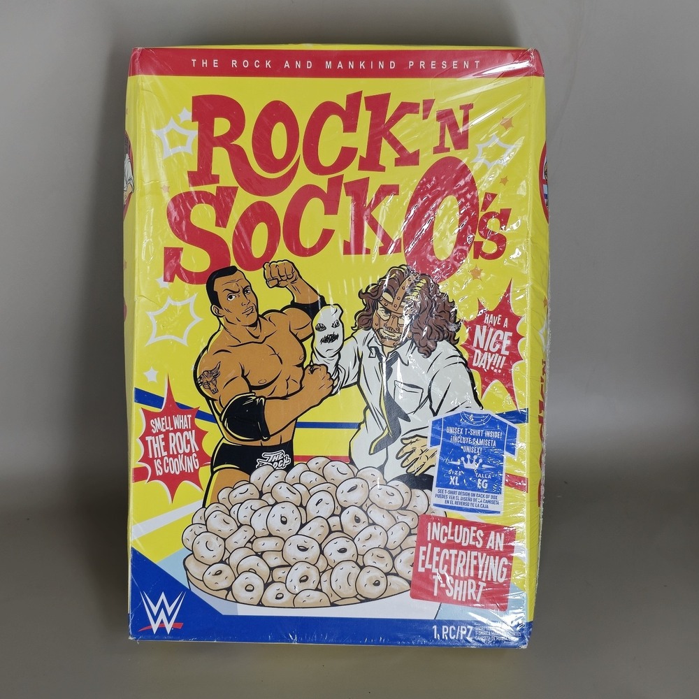 wwe ROCK'N SOCKO's shirt rock & sock XL funko WALMART EXCLUSIVE mankind‎